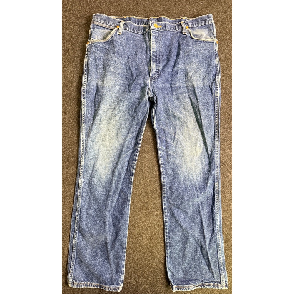 Vintage Wrangler Made in USA Western Cowboy Blue Jeans 38x30